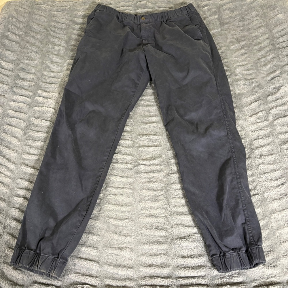 Bearbottom Clothing Mens XL Tall Navy Blue Stretch Cotton Chino Jogger Pants